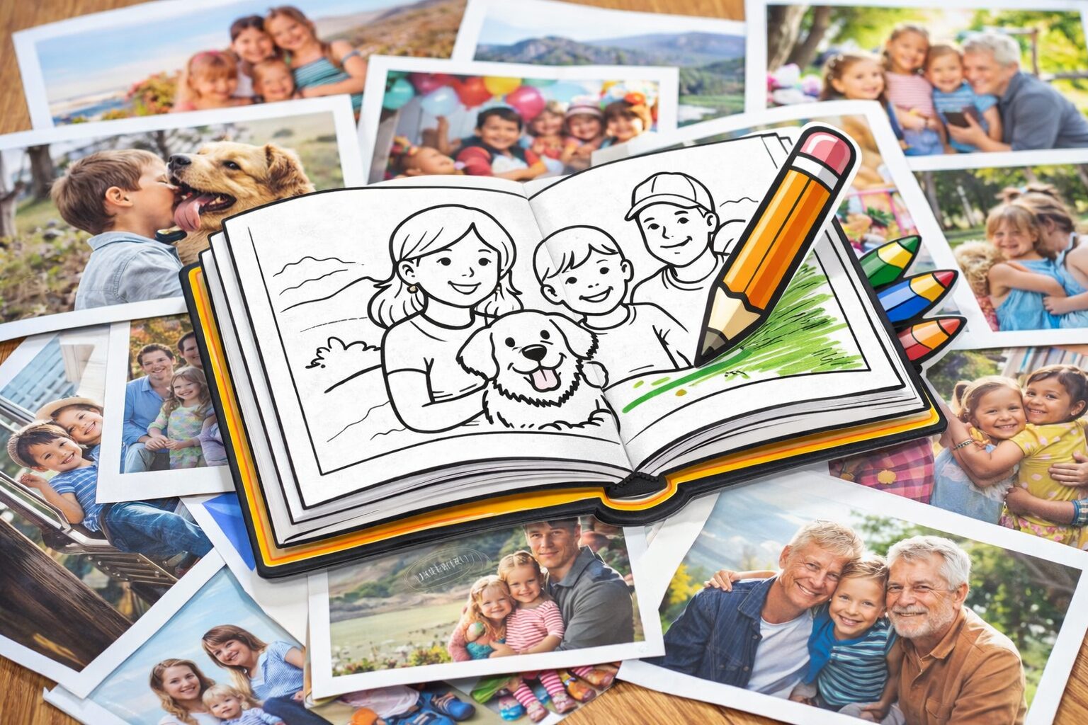 Personalisiertes Kinder-Ausmalbuch als Geschenk