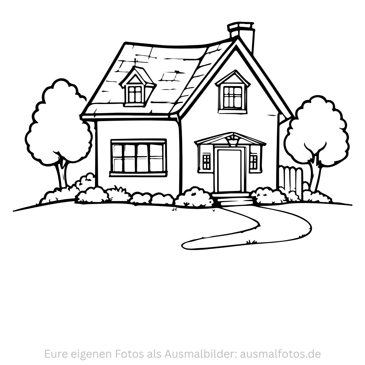 Haus Landschaft Natur Kinder Zum Ausdrucken Kostenlos Vorschule Schule
