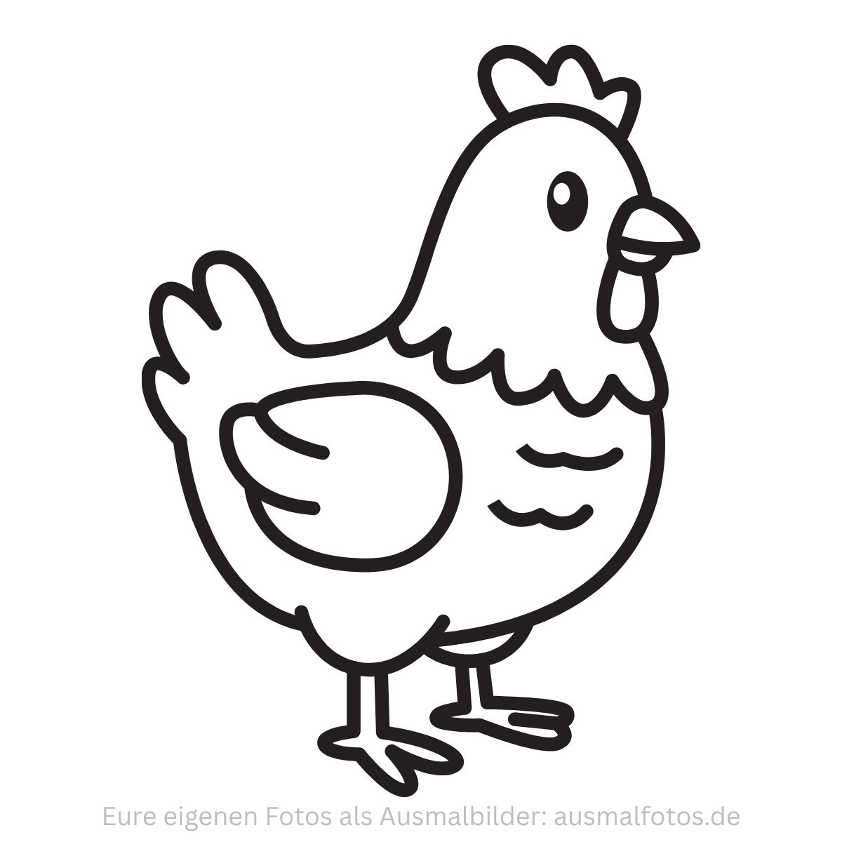 Huhn Hahn Bauernhof Tiere Kinder Zum Ausdrucken Kostenlos Vorschule Land