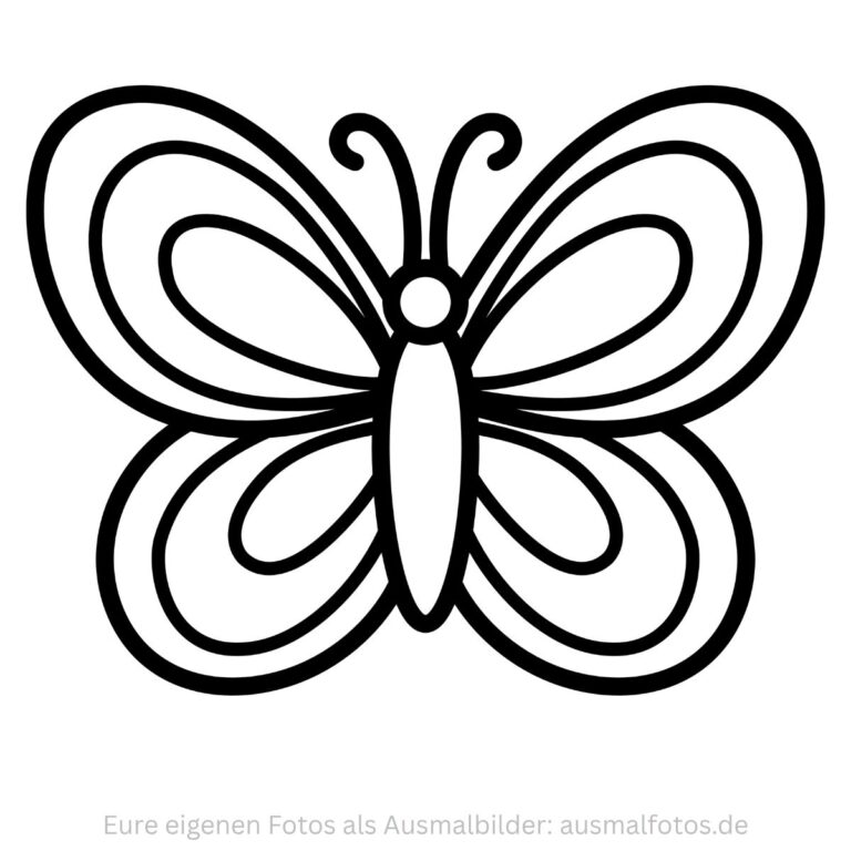 Detaillierter großer Schmetterling – Ausmalbild zum Ausdrucken