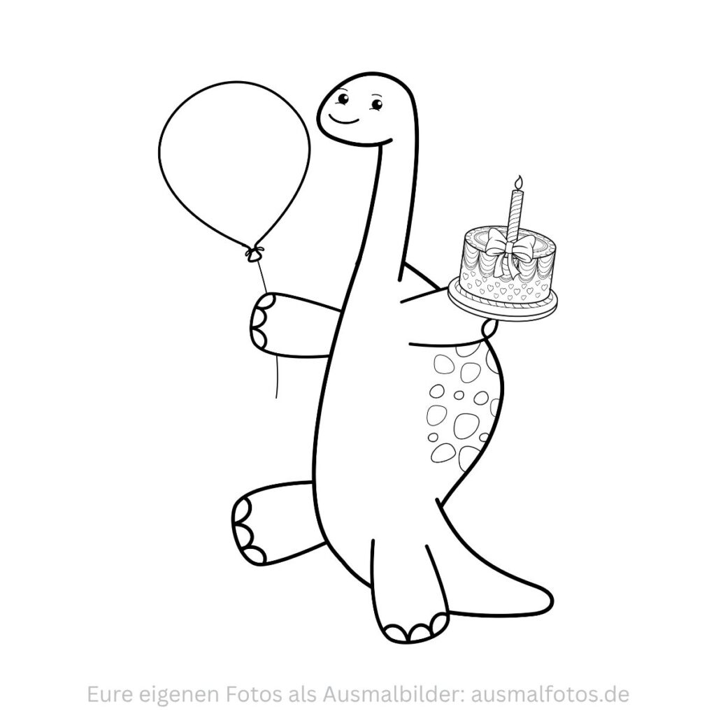 Kind mit Luftballon – Ausmalbild zum Ausdrucken
