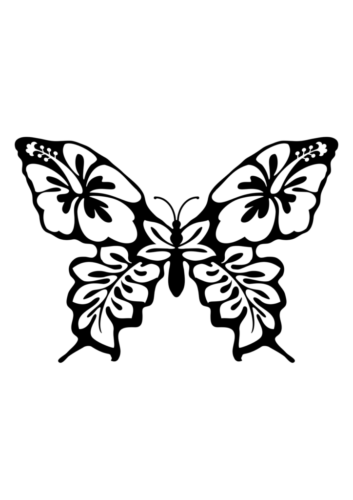 Schmetterling Ausmalbild – Ausmalbild zum Ausdrucken