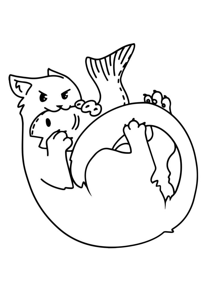 Katze Ausmalbild – Ausmalbild zum Ausdrucken
