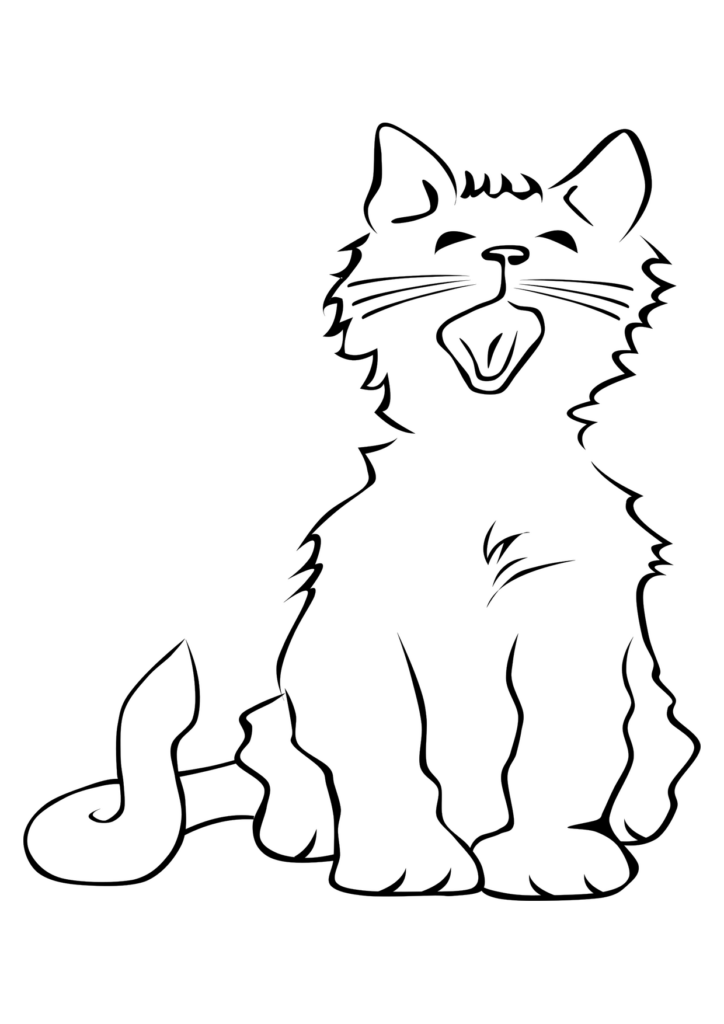Katze Ausmalbild – Ausmalbild zum Ausdrucken