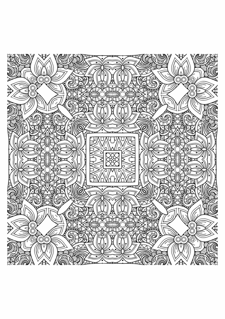 Blume Ausmalbild – Ausmalbild zum Ausdrucken