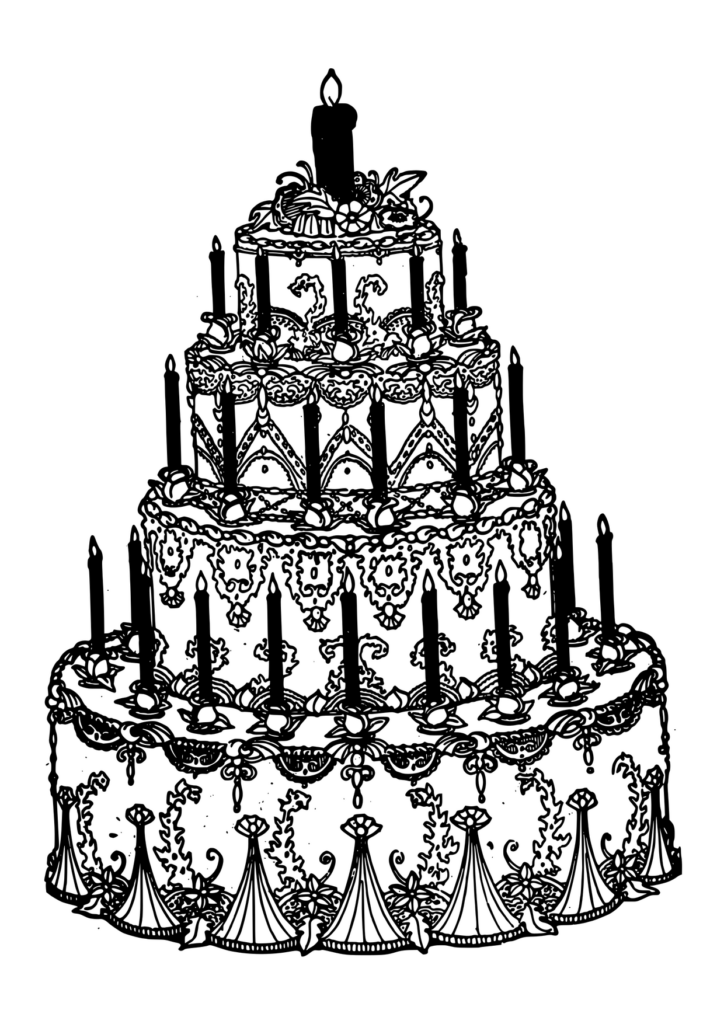 Geburtstag Ausmalbild – Ausmalbild zum Ausdrucken