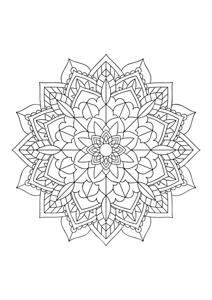 Blume Ausmalbild – Ausmalbild zum Ausdrucken