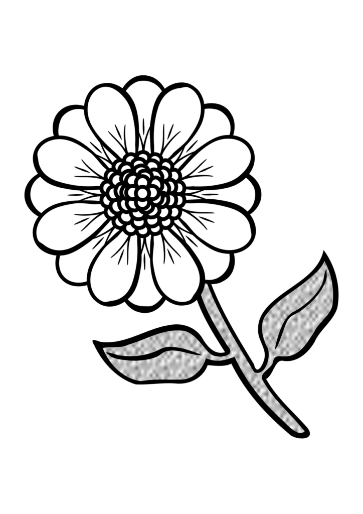 Blume Ausmalbild – Ausmalbild zum Ausdrucken