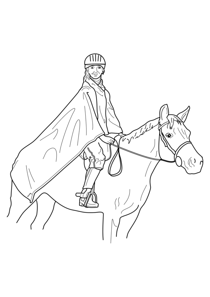 Pferd Ausmalbild – Ausmalbild zum Ausdrucken