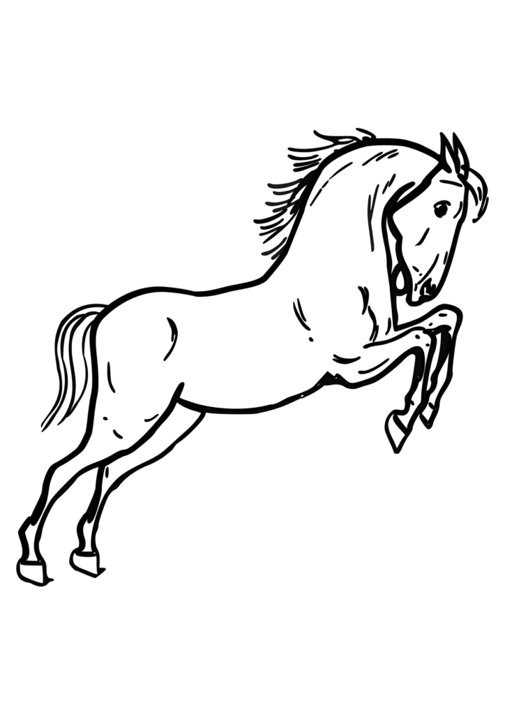 Pferd Ausmalbild – Ausmalbild zum Ausdrucken