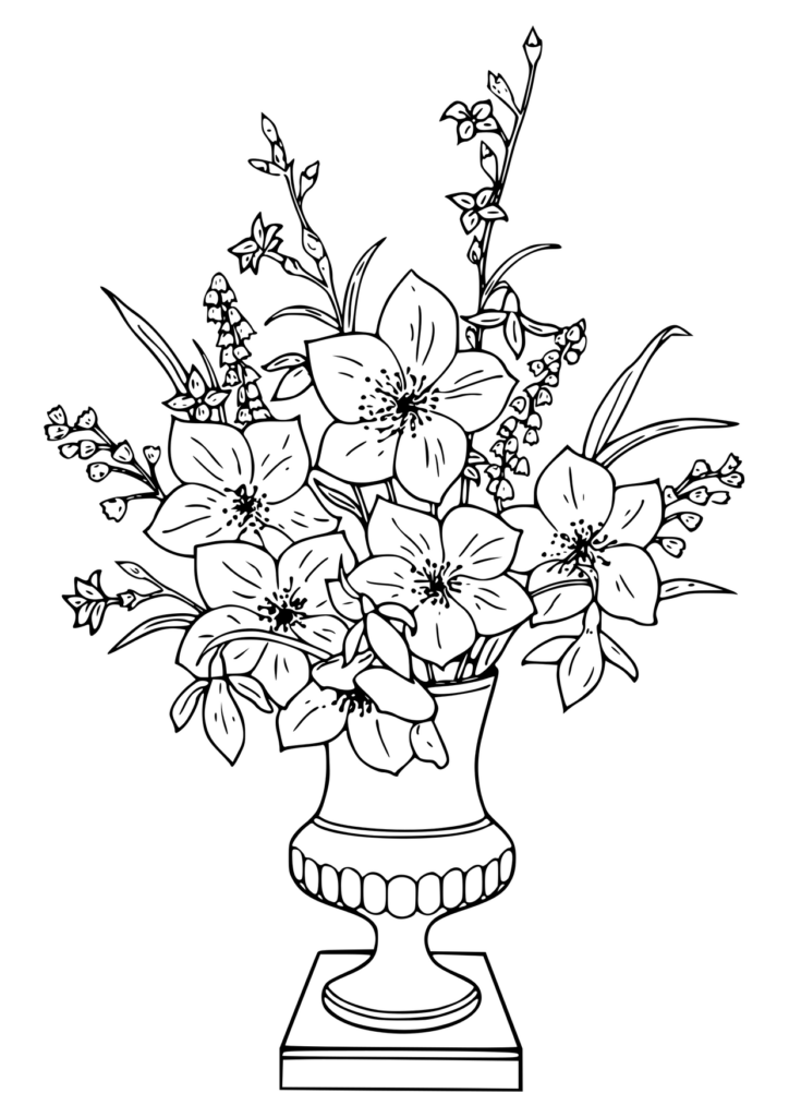 Blume Ausmalbild – Ausmalbild zum Ausdrucken