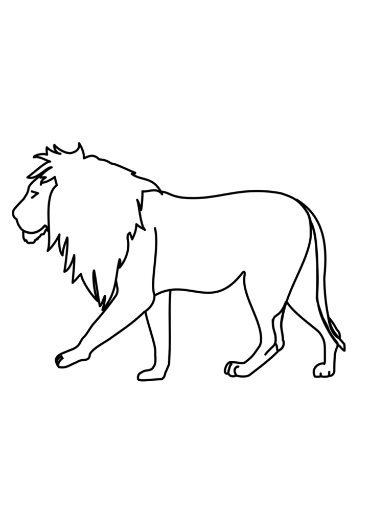 Löwe Ausmalbild – Ausmalbild zum Ausdrucken