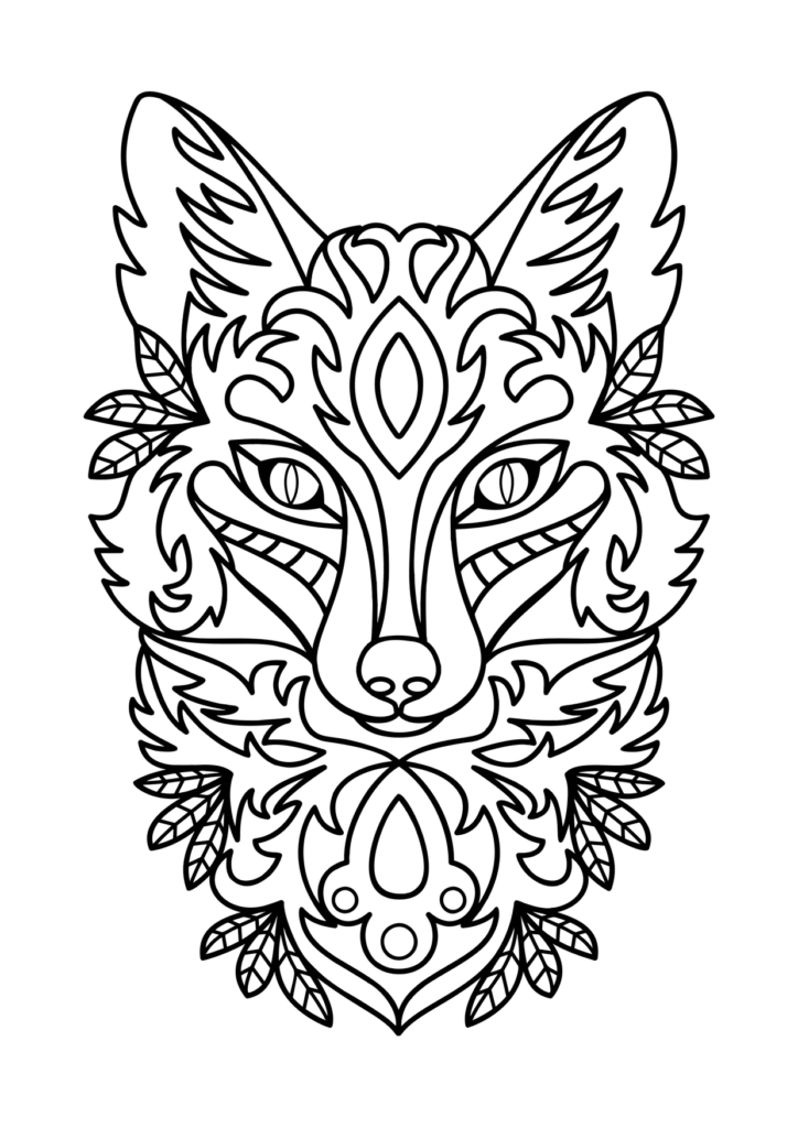 Fuchs Ausmalbild – Ausmalbild zum Ausdrucken