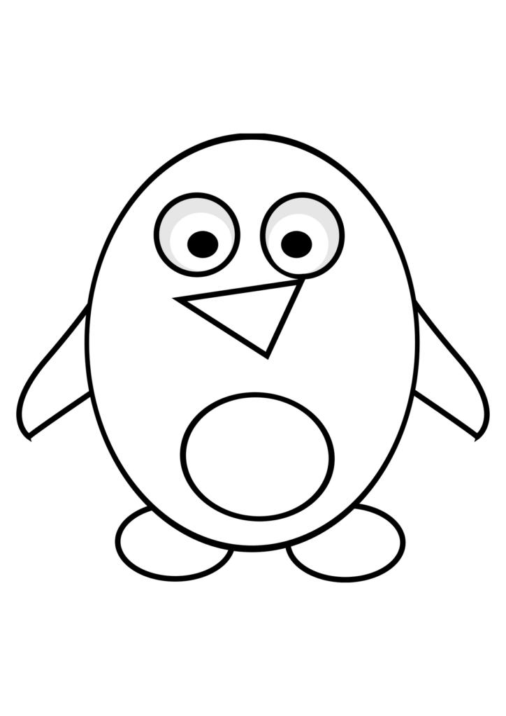 Pinguin Ausmalbild – Ausmalbild zum Ausdrucken