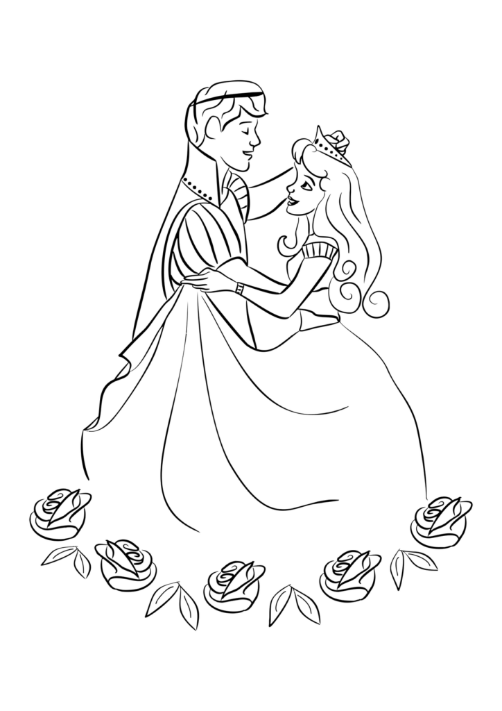 Prinzessin Ausmalbild – Ausmalbild zum Ausdrucken