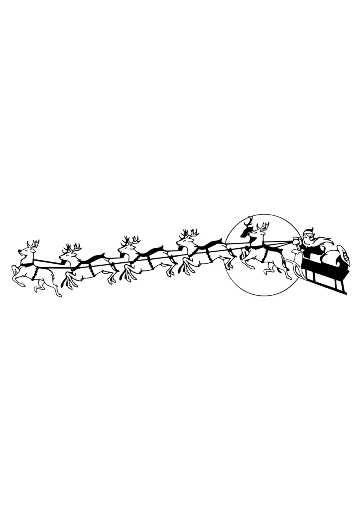 Weihnachtsmann Ausmalbild – Ausmalbild zum Ausdrucken