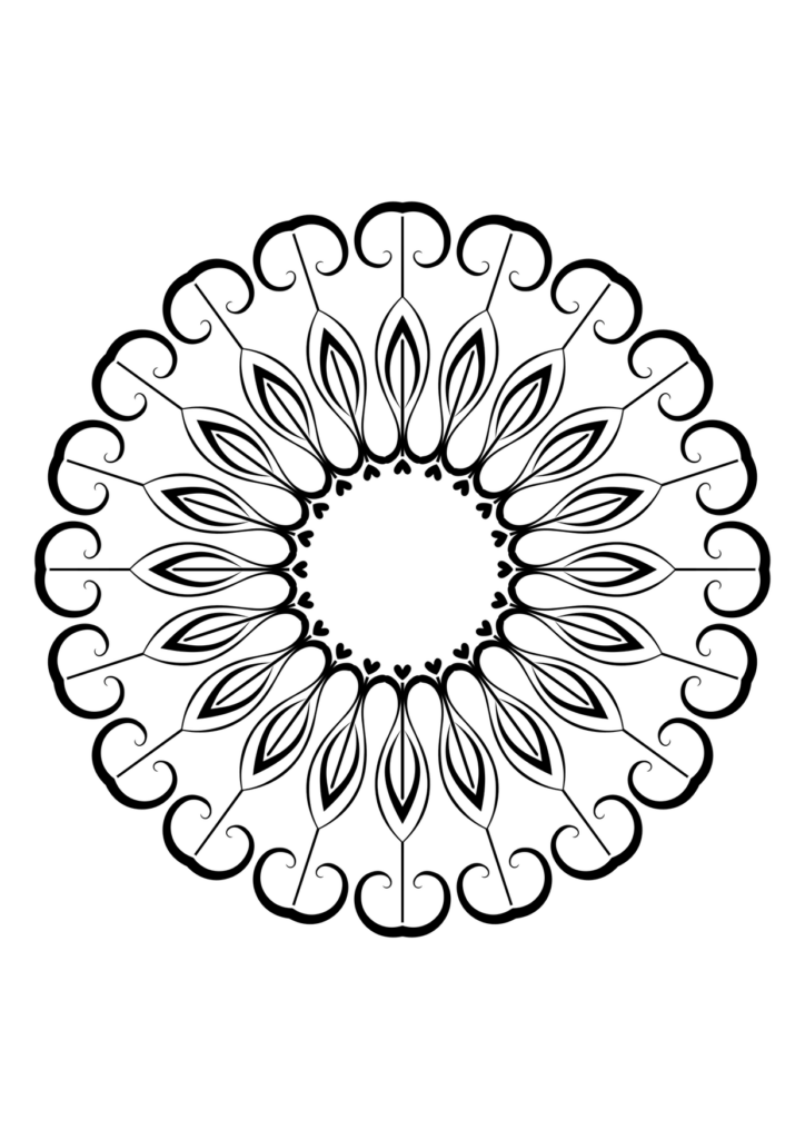 Blume Ausmalbild – Ausmalbild zum Ausdrucken