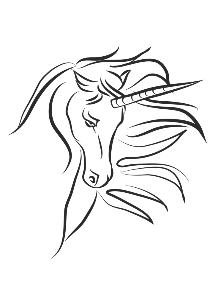 Einhorn Ausmalbild – Ausmalbild zum Ausdrucken