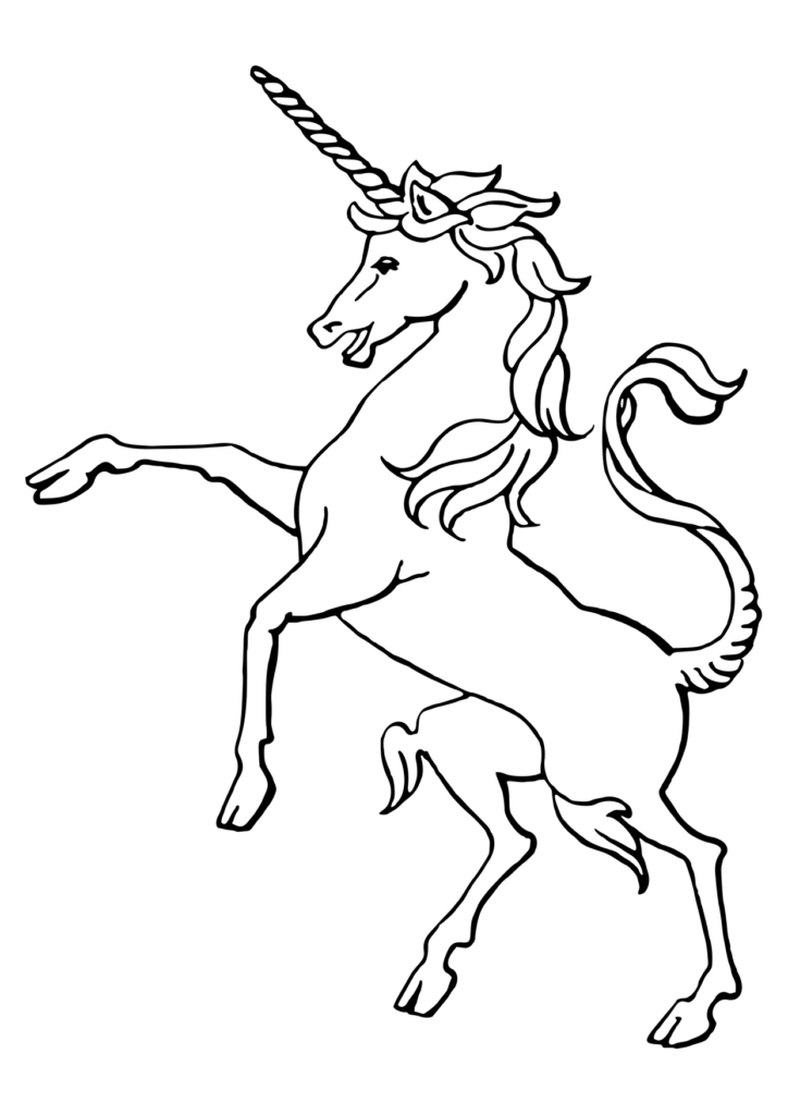 Einhorn Ausmalbild – Ausmalbild zum Ausdrucken