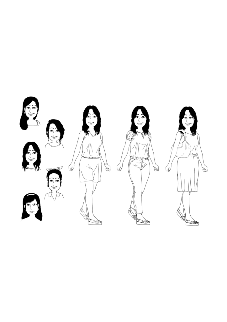 Mädchen Ausmalbild – Ausmalbild zum Ausdrucken